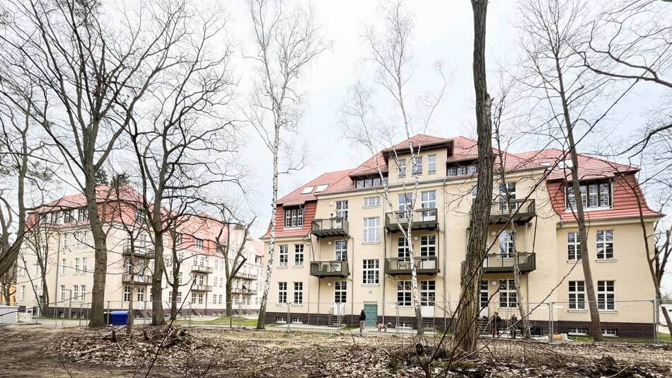 Stabsgebäude auf dem INFA-Gelände nach Sanierung