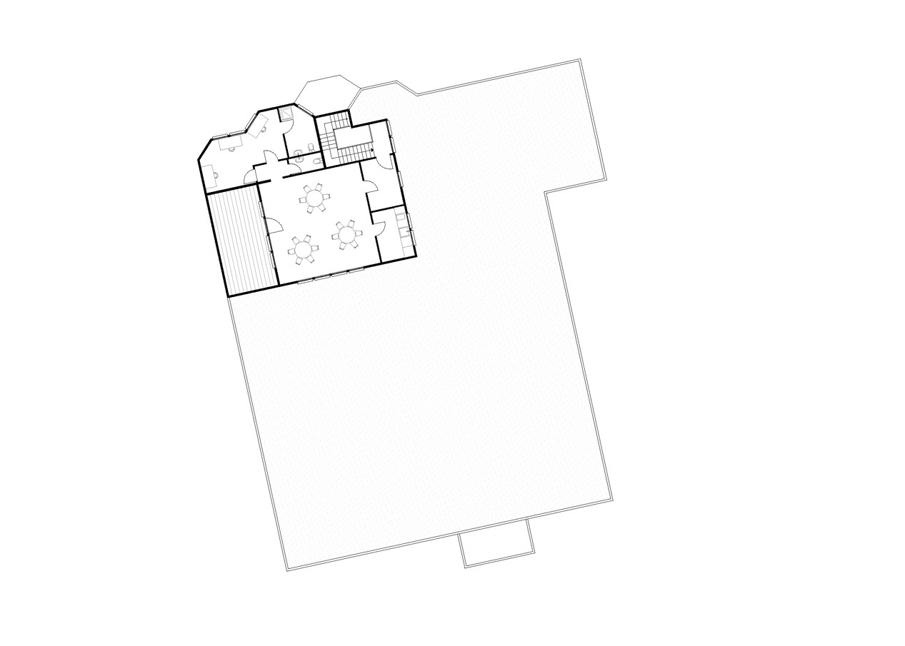 Grundriss des Dachgeschosses.