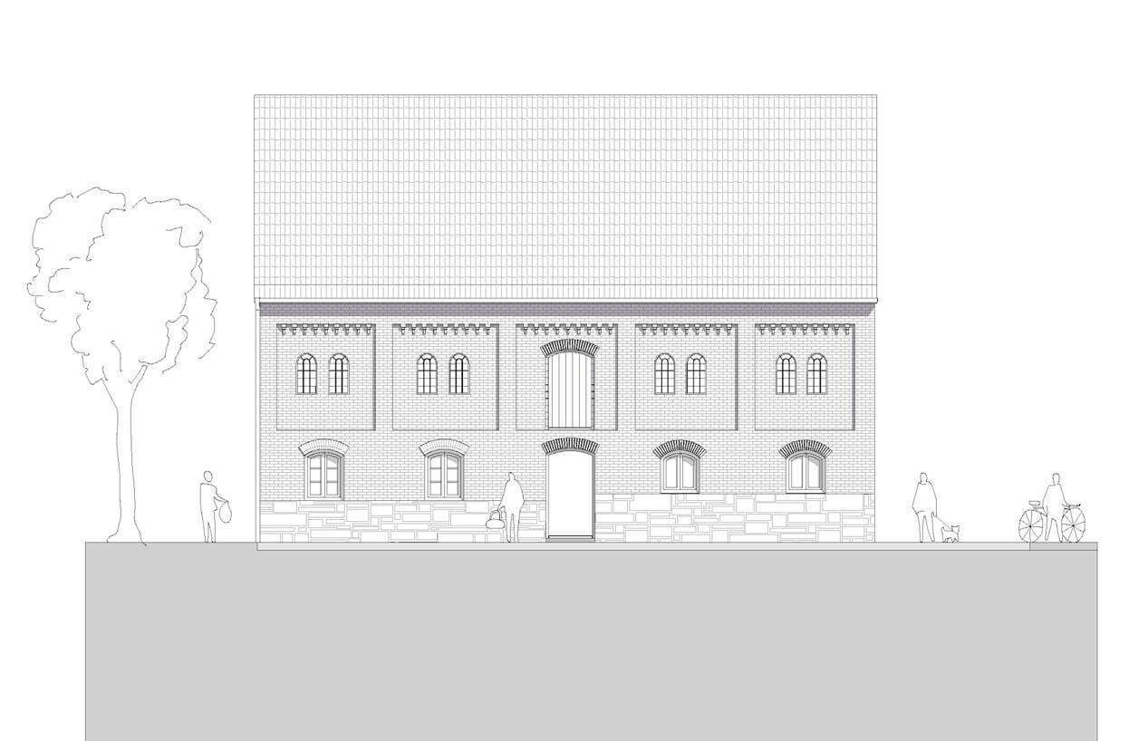frontale Ansicht des Regionalladens in Penkun